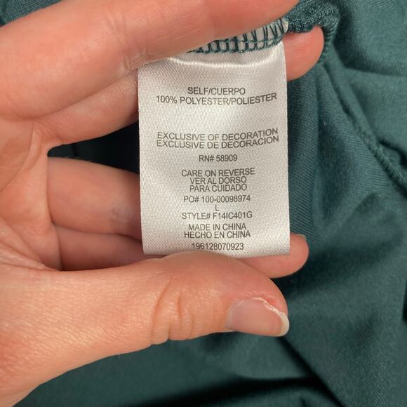 Copper Key NWT Velour Skirt Girls Size L Green Preppy Minimalist - Picture 7 of 8